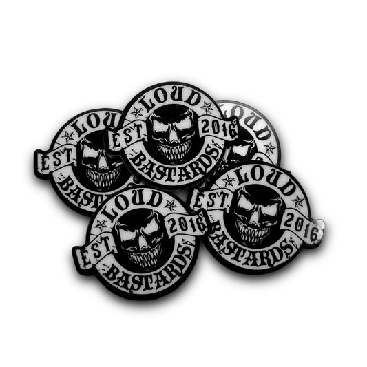 Loud Bastards Signature Sticker 5x5cm x5